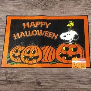 Halloween Peanuts Pumpkin Mat / Rug NWT
